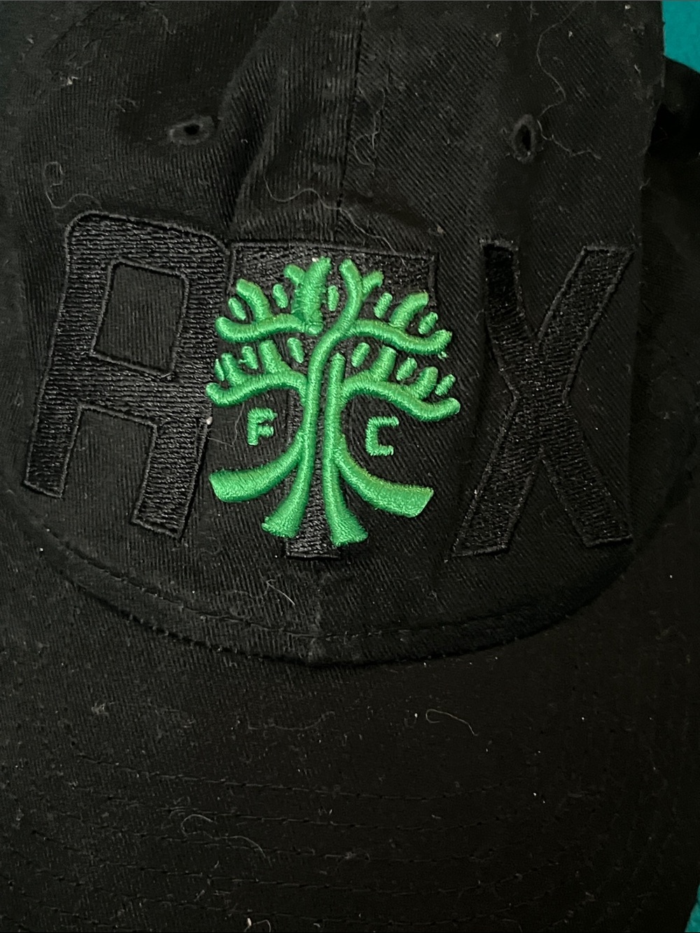 Austin FC Soccer League New Era Black Hat with Green Logo & Lettering - Picture 2 of 10